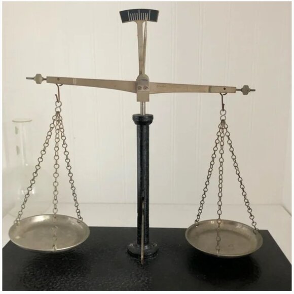 Vintage * MCM German Beam Scale with Weights & Measures - Picture 5 of 11